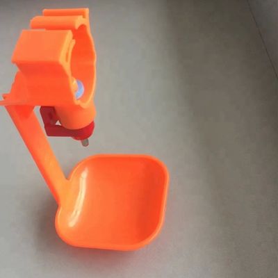 Automatic auto chicken quail poultry Nipple Drinker with drip cup 22mm square tube pipe poultry equipment