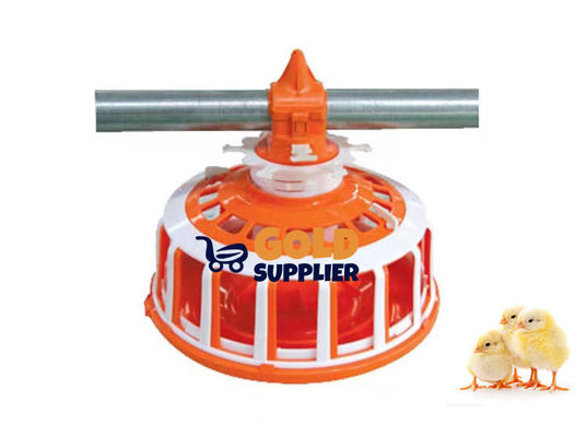 Chicken farm with automatic feeder winch main auxiliary 45 Feed Line Lifting Cup round pipe water line chicken house fee