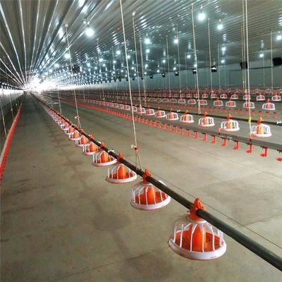 Poultry Feed Hopper Broiler Feeding System Automatic Pan Feeder
