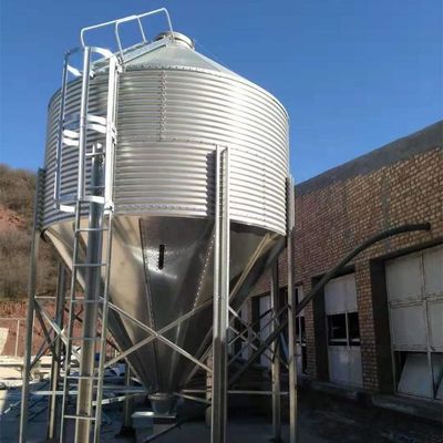 Auto One Ton Grain Bin Poultry Feed Silo Animal Feed Storage Silos