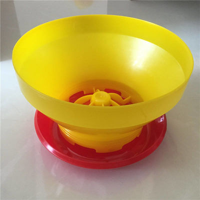 3kg 6kg 8kg Plastic Poultry Feeder Chicken Feeding Line Parts Yellow Red