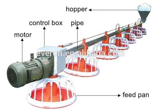 Automatic Broiler Feeder Poultry Feeding Pan Poultry Farm Accessories