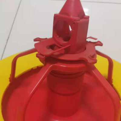 Wholesale Plastic Automatic Food Pan Animal Quail Turbo Feeder Tray Chicken Feeder for Poultry Broiler
