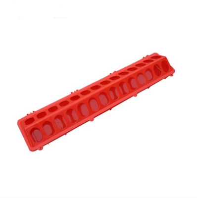 28 Holes 50CM Long Poultry Pigeon Feeder,Plastic Bird Manual Feeder