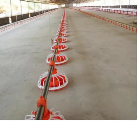ABS Chicken Feeder Pan Automatic Pan Feeding System Red Or Yellow