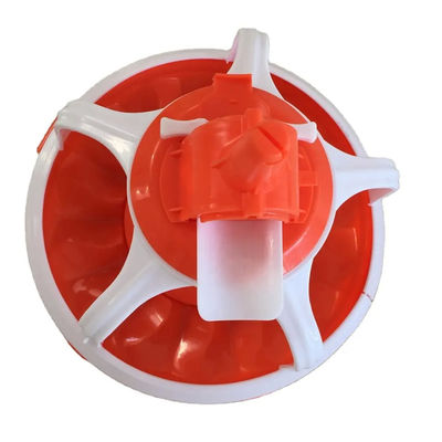 ABS Chicken Feeder Pan Automatic Pan Feeding System Red Or Yellow
