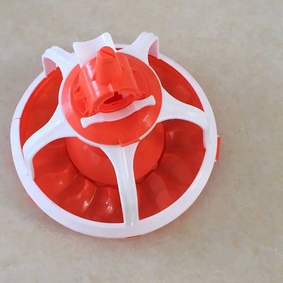ABS Chicken Feeder Pan Automatic Pan Feeding System Red Or Yellow
