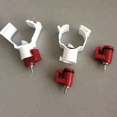 Quail Broiler Nipple Drinker Poultry Drinking Line Parts Yellow Red