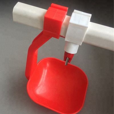 Quail Broiler Nipple Drinker Poultry Drinking Line Parts Yellow Red