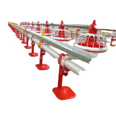 Automatic Chicken Nipple Drinkers Poultry Drinking Line 38.8mm 304 Stainless