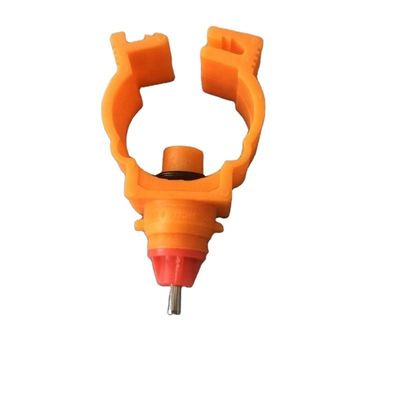 360 Degree Poultry Feeder Drinker Orange Poultry Farm Nipple Drinker