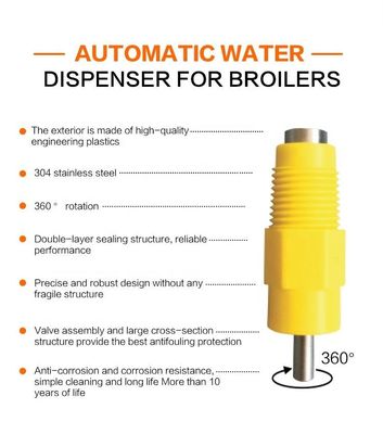 360 Degree triggering Chicken Automatic Nipple Drinker Broiler Chicken Water Poultry Nipple Drinker