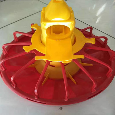 Black Yellow Poultry Feeders 2L Feed Pans For Chickens