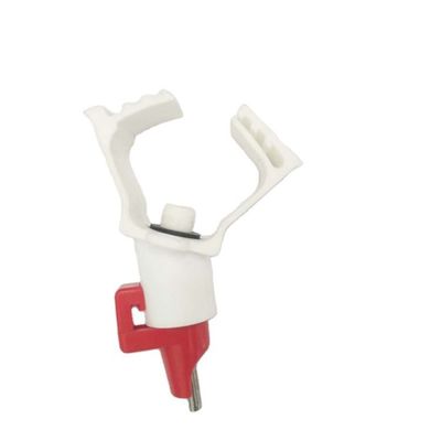 Red Chicken Drinking Nipples With Steel Ball Chicken Waterer Use For Poultry Drinking Cups