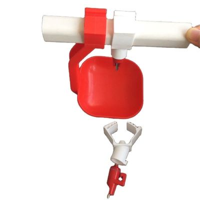 Automatic Poultry Chicken Nipple Drinkers With Plastic Drip Cups For Poultry Farming System Chicken Drinking