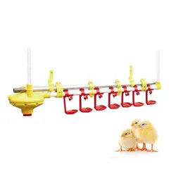 Feeding equipment for breeding chicken feed line barrel type metering synchronous feeding system to support spot