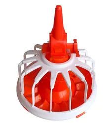 Duck Goose House Pan Feeder Poultry Feeding Systems Yellow Red