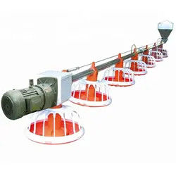 Customized 110V Pan Feeding System For Broiler Chicken Pan Feeder