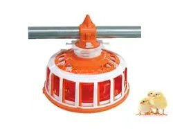 Feeding equipment for breeding chicken feed line barrel type metering synchronous feeding system to support spot