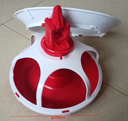A feeding dish for ducks and geese
