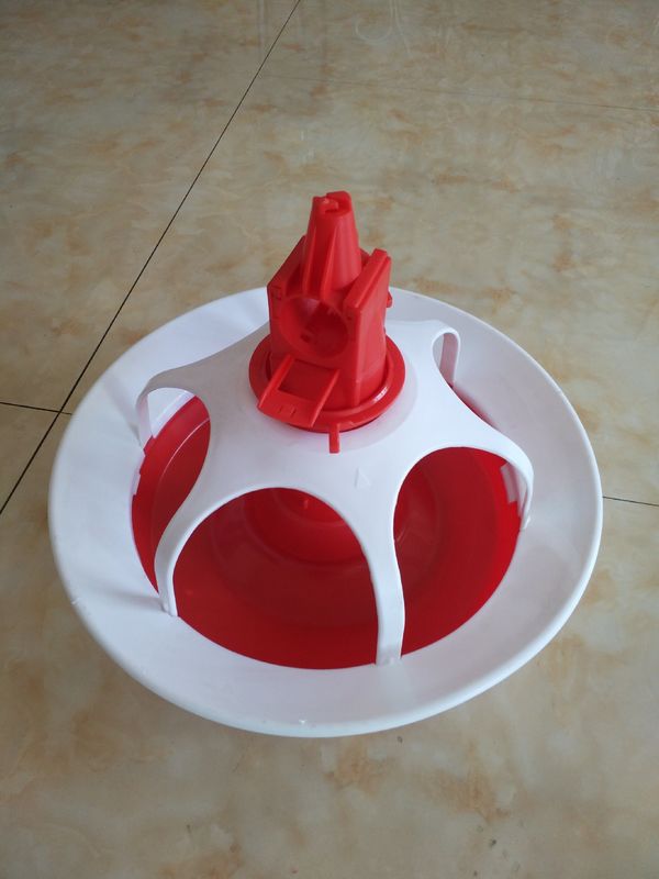 A feeding dish for ducks and geese