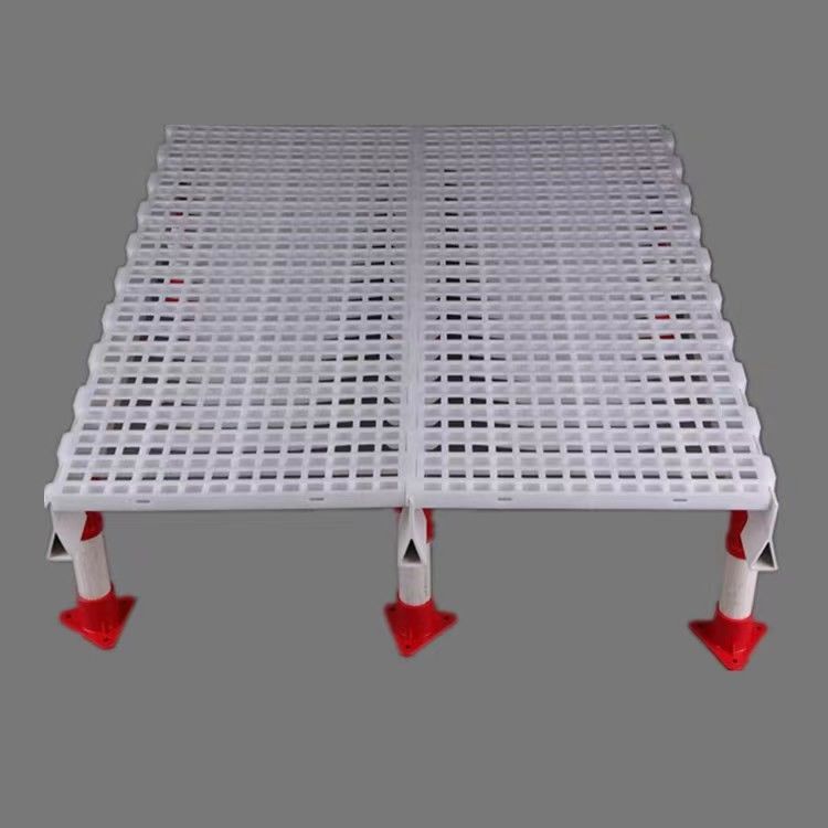White Plastic Slatted Floor For Poultry Chicken House Floor Slats Rectangular