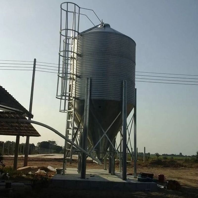 Auto One Ton Grain Bin Poultry Feed Silo Animal Feed Storage Silos