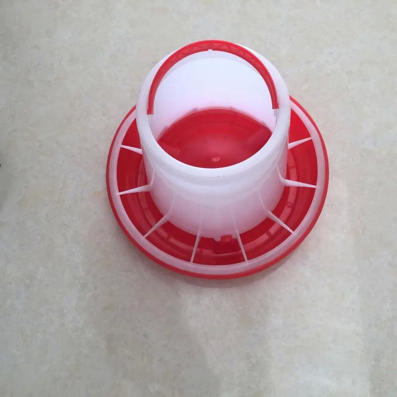 ABS Chicken Feeder Pan Automatic Pan Feeding System Red Or Yellow