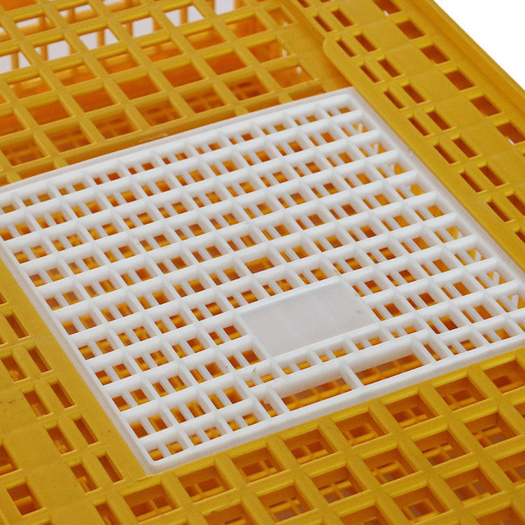 Farm Plastic Poultry Transport Crates Yellow Chicken Carrier Cage